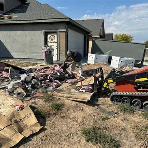 Property cleanup and debris removal work